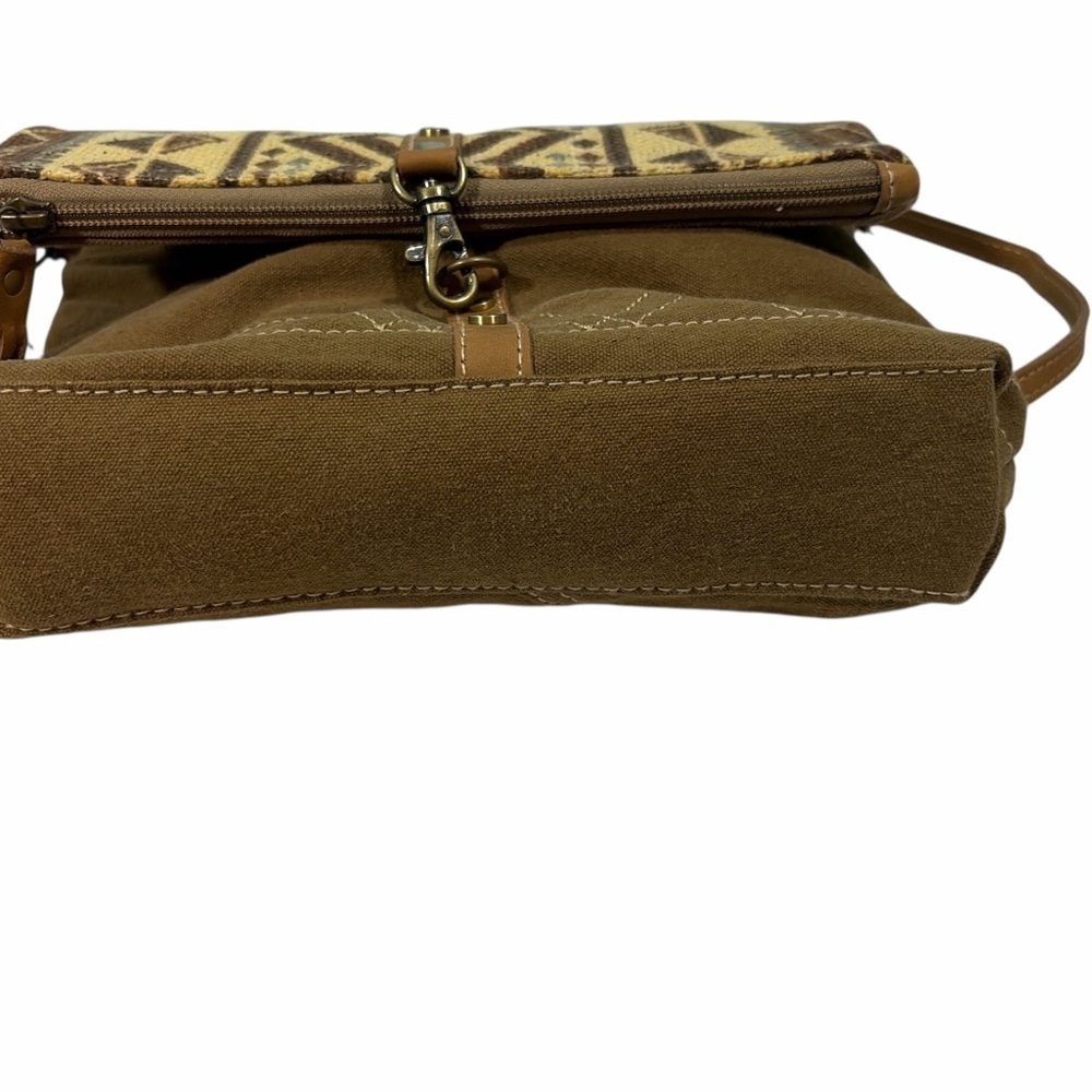Myra Bag Womens Talia Range Canvas Leather Tribal Crossbody Shoulder Purse - Picture 5 of 14